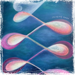 "Nekonečno lásky" Intuitivní obraz Atelier Rosana